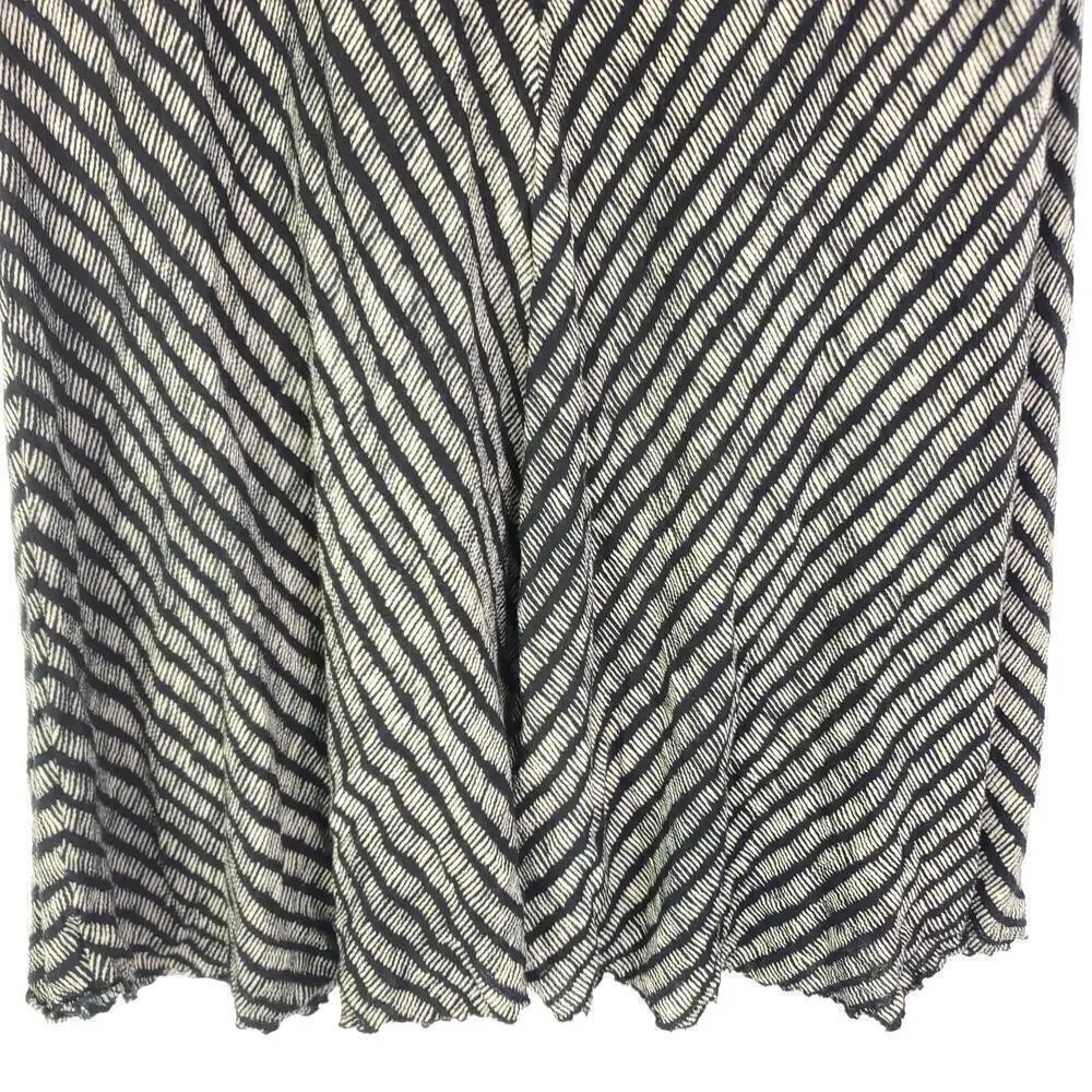 Nomadic Traders Skirt Womens M V Striping Midi Length Modest Trad Casual
